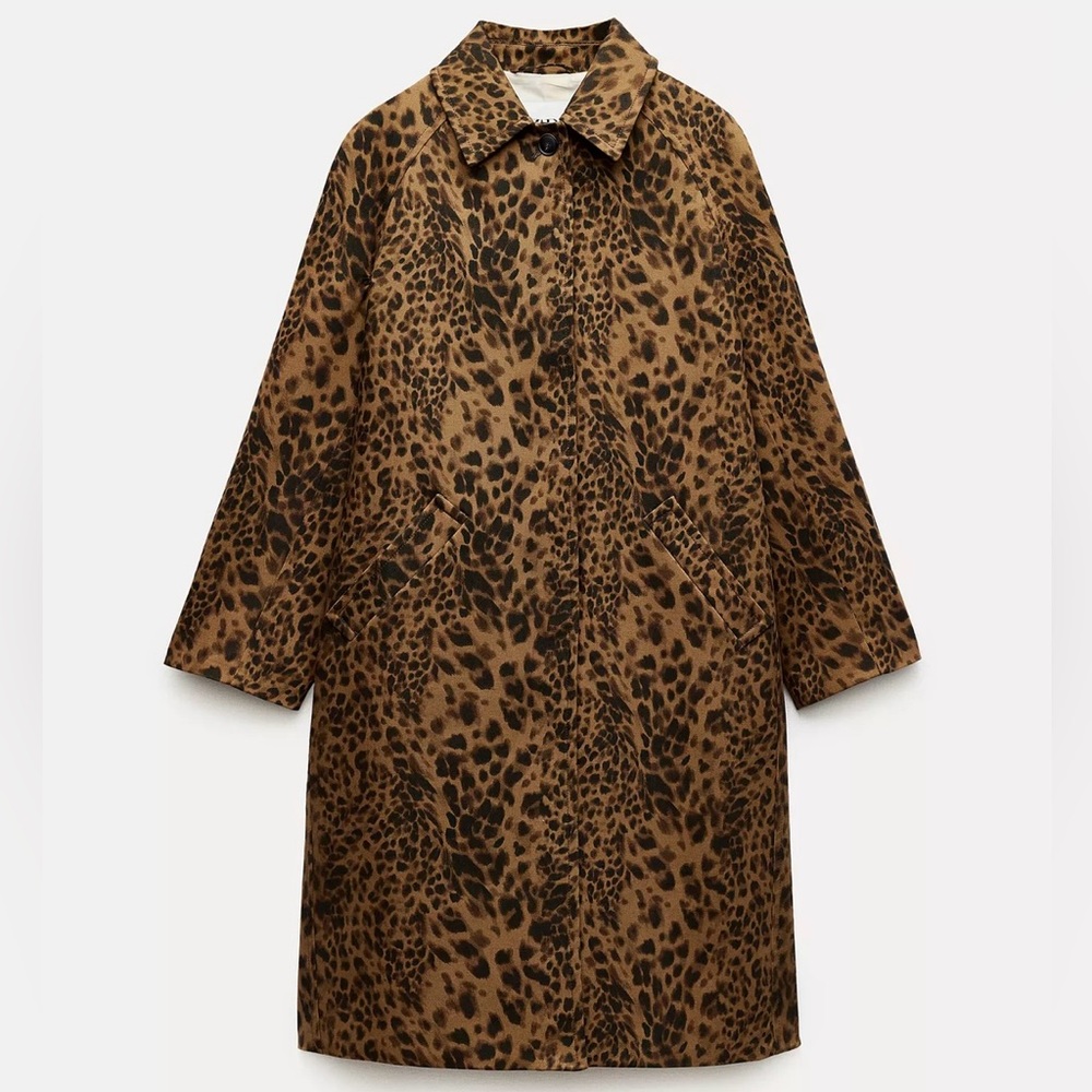 Leopard Print Long Coat